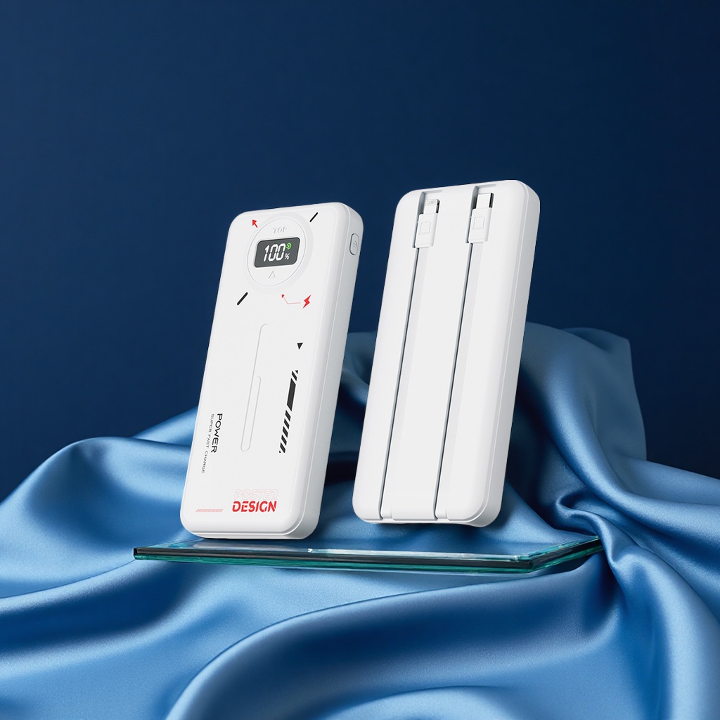 Cross-border self-owned cable 22.5W super fast charging, 20,000 mah large-capacity power bank, gift customization, digital computer and mobile phone accessories Item Picture