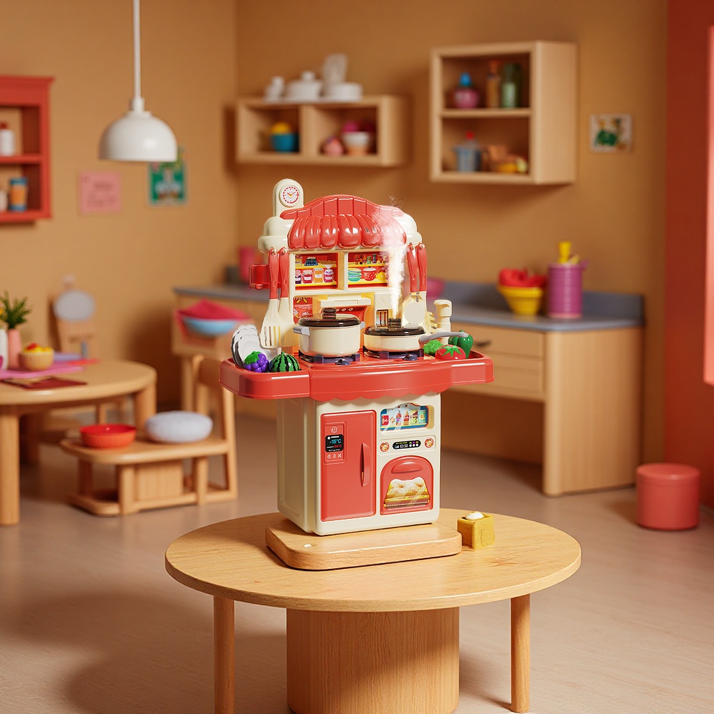 儿童厨房灶玩具女孩过家家切切男孩餐具仿真厨具做饭套装趣味模拟厨房玩具