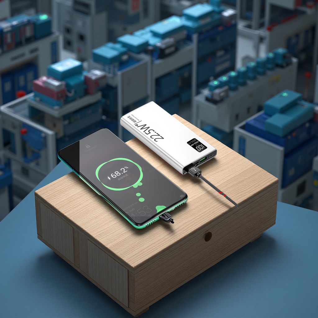 Wholesale of cross-border 20,000 mah super-fast charging large-capacity power banks, LOGO customization, digital computer and mobile phone accessories