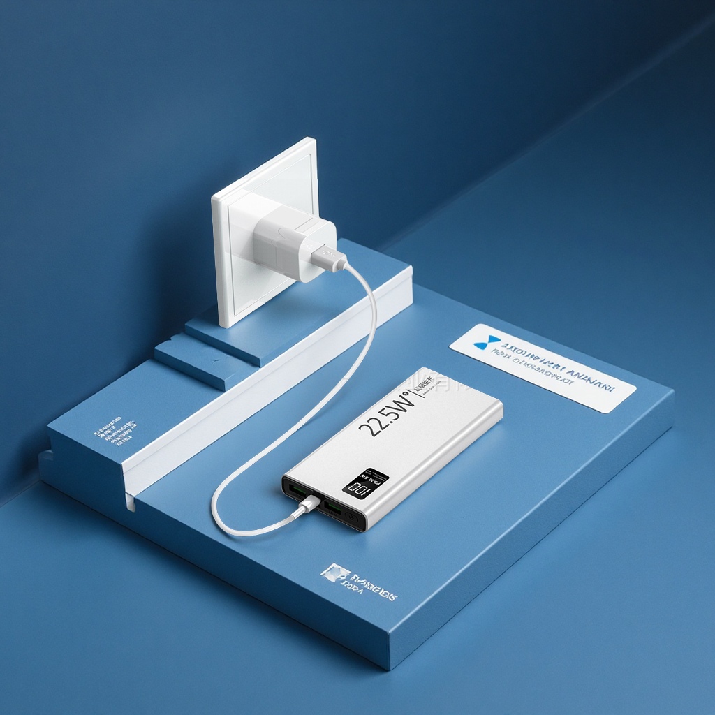 Wholesale of cross-border 20,000 mah super-fast charging large-capacity power banks, LOGO customization, digital computer and mobile phone accessories details Picture