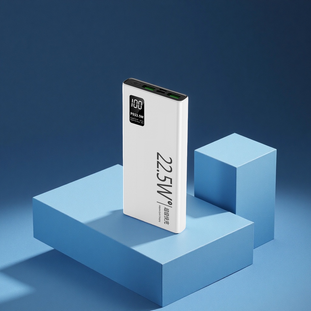 Wholesale of cross-border 20,000 mah super-fast charging large-capacity power banks, LOGO customization, digital computer and mobile phone accessories Item Picture