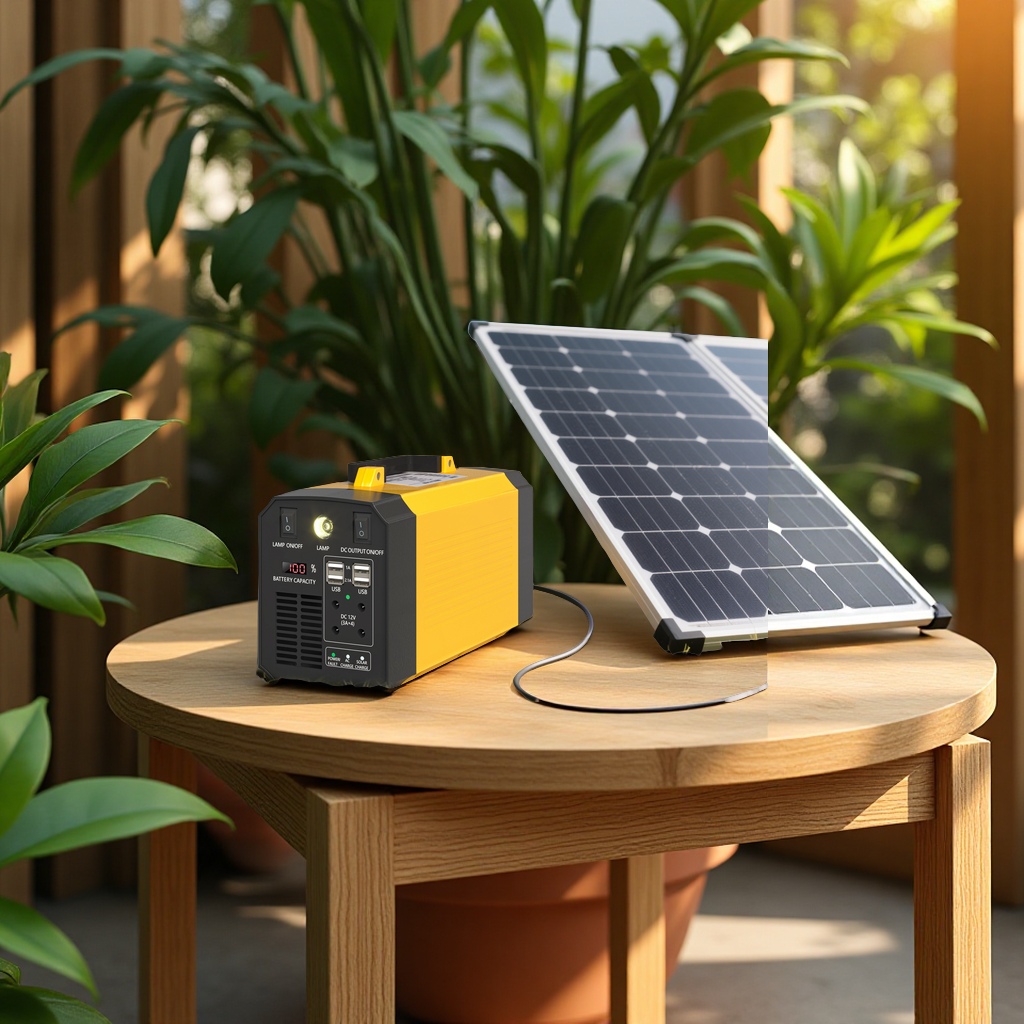 110V大容量太阳能户外移动电源便携房车露营家庭应急储能发电机组电工电气