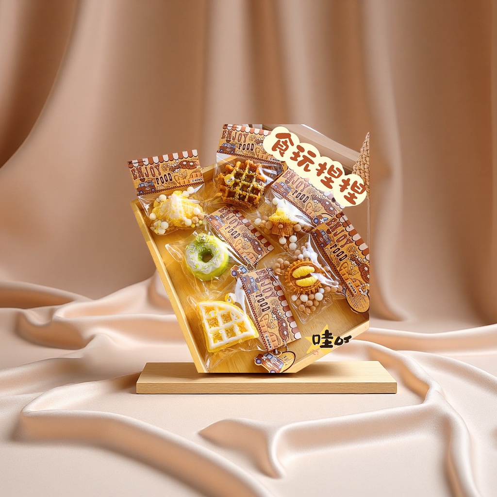 Super soft mud-like food play, pinching fun blind bag, stress-relieving magic tool, supermarket trendy toy model, realistic fruit and vegetable food, fun stress-relieving toy