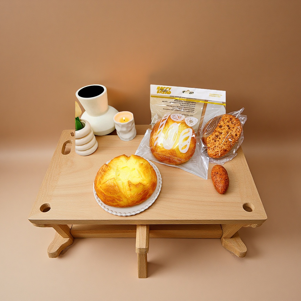 Slow Rebound Pinching Fun Food Play Xiaohongshu's same creative simulation bread stress-relieving toy, stress-relieving magic tool model toy, simulation fruit and vegetable food details Picture