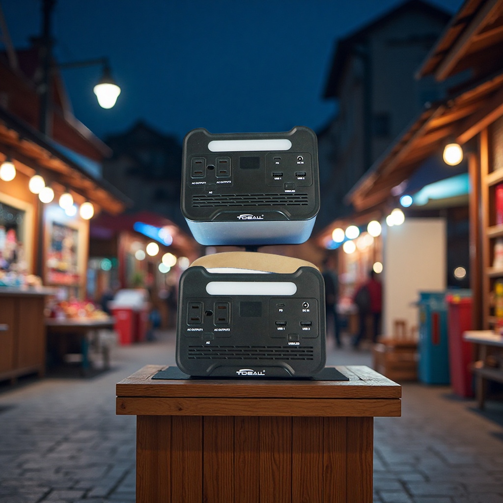 Outdoor energy storage power supply 220V large-capacity portable night market stall camping backup multi-functional mobile power supply, hardware tools, electric welding and cutting energy storage machine Application Scenario