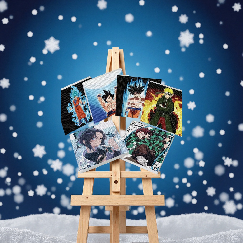 New 30*30 Ice Princess Mickey Mouse Mario Rab Cartoon Full diamond children's DIY diamond painting wholesale home decoration decorative painting hanging painting Leather painting Item Picture