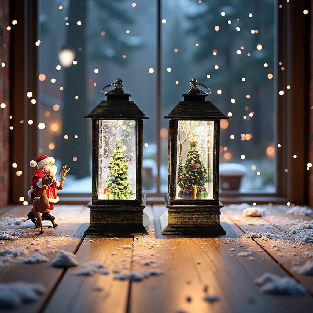 Christmas decorative items, snowflakes, Santa Claus, reindeer, party lights, night lights, holiday gifts, craft lighting Item Picture