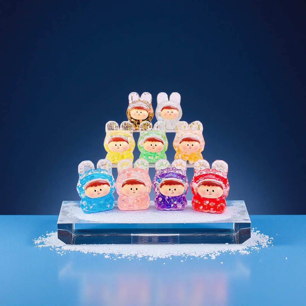 抖音爆款莉莉丝萌粒感化入油流沙夜光卡通钥匙扣潮玩小摆件工艺品礼品装饰产品图