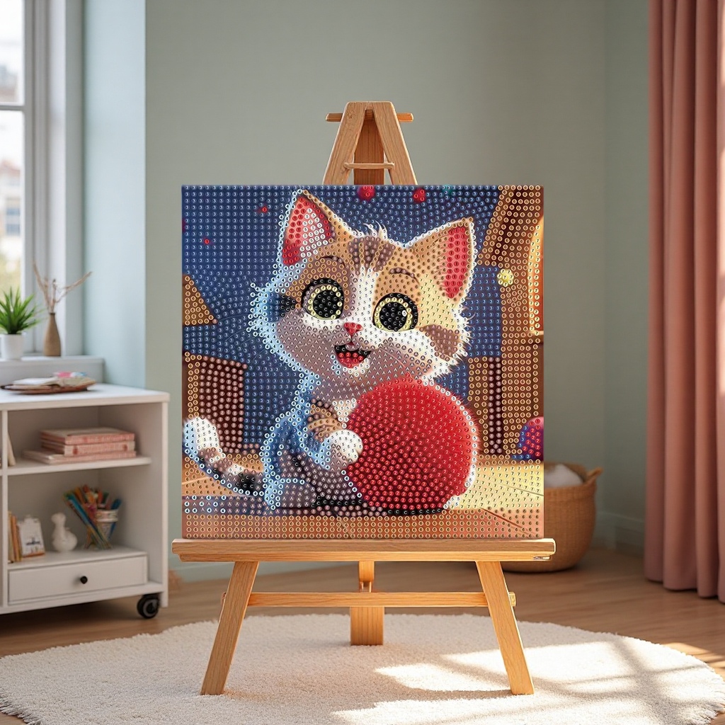 2024 New Style of DIY landscape, animal and painting stickers, full diamond paintings, educational children's handcrafted decorative hanging paintings, home decoration items Item Picture