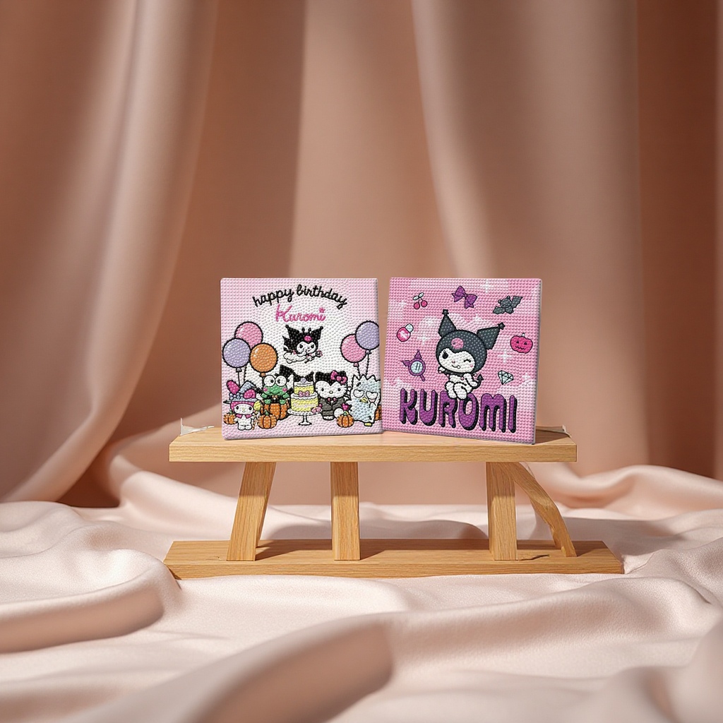 Sanrio Kuromi Diamond Painting New DIY handcrafted three-dimensional dot Diamond educational decorative hanging painting Children's home decoration Application Scenario