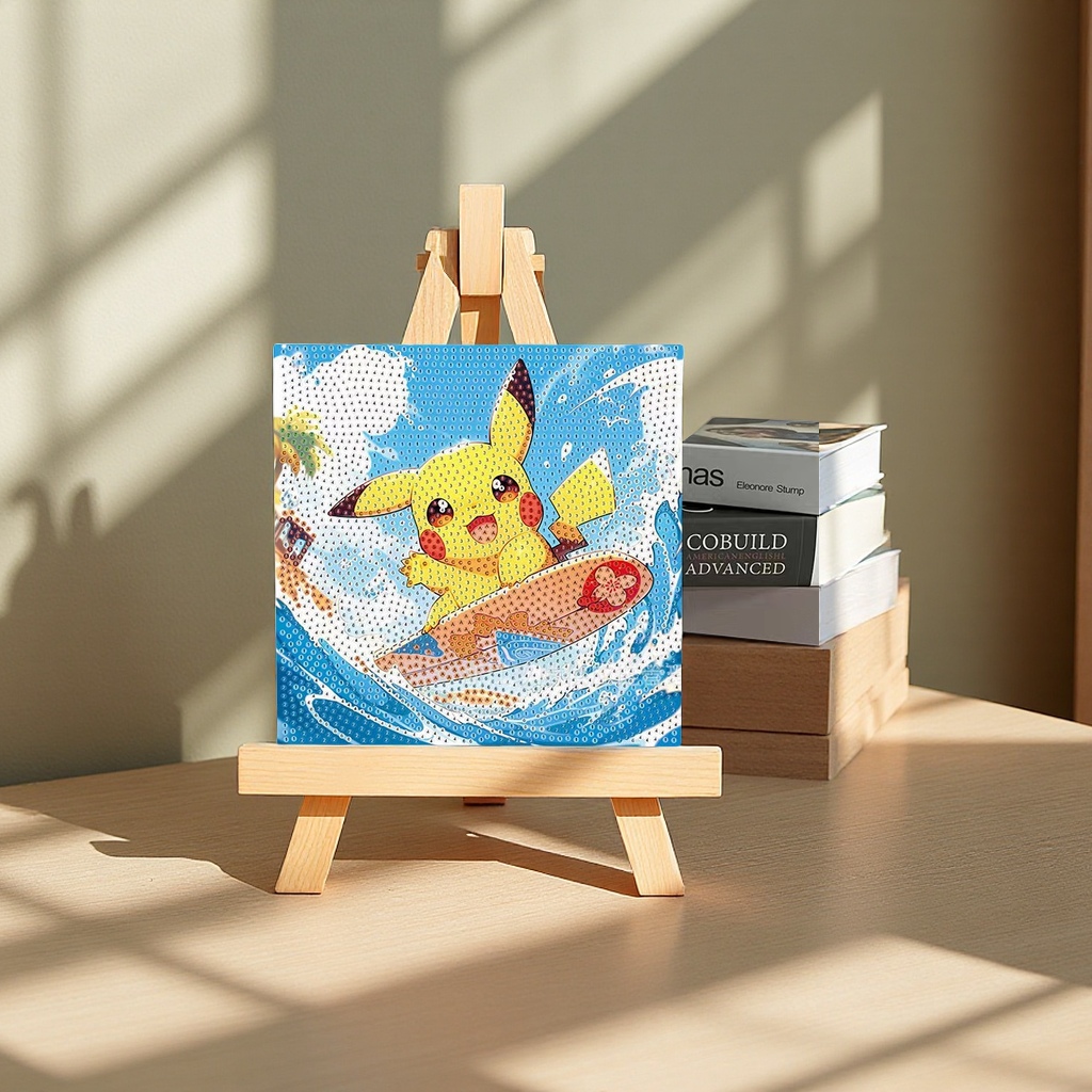 New full-diamond children's diamond painting handcrafted DIY dotted diamond framed home decoration hanging painting wholesale stock leather painting decorative painting Specification image