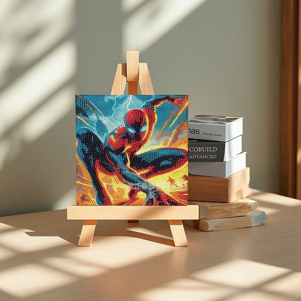 New full-diamond children's diamond painting handcrafted DIY dotted diamond framed home decoration hanging painting wholesale stock leather painting decorative painting Application Scenario