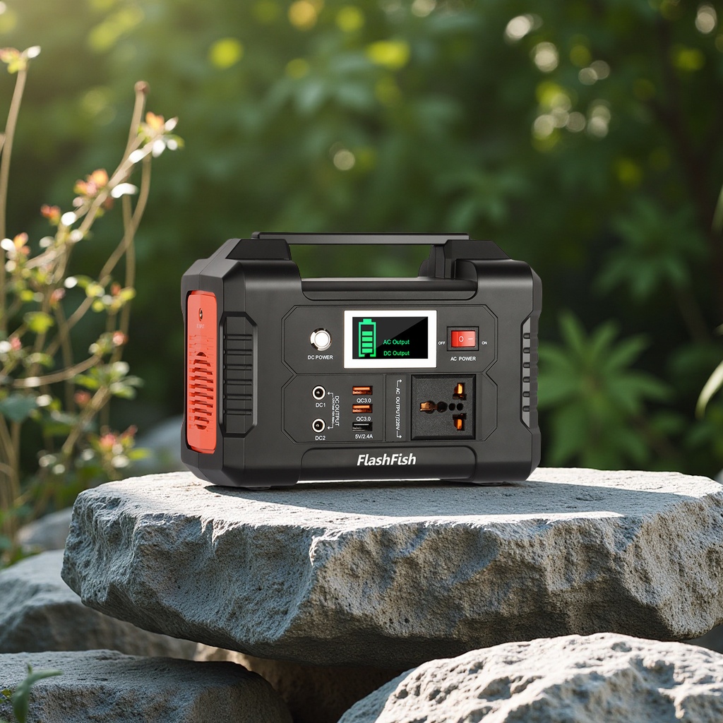 FlashFish Cross-border 200W outdoor portable energy Storage large-capacity fast charging power bank, digital computer and mobile phone accessories