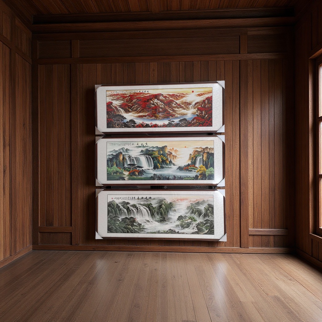 客厅山水画3D立体装饰画新中式书画挂画艺术品家居装饰083625077