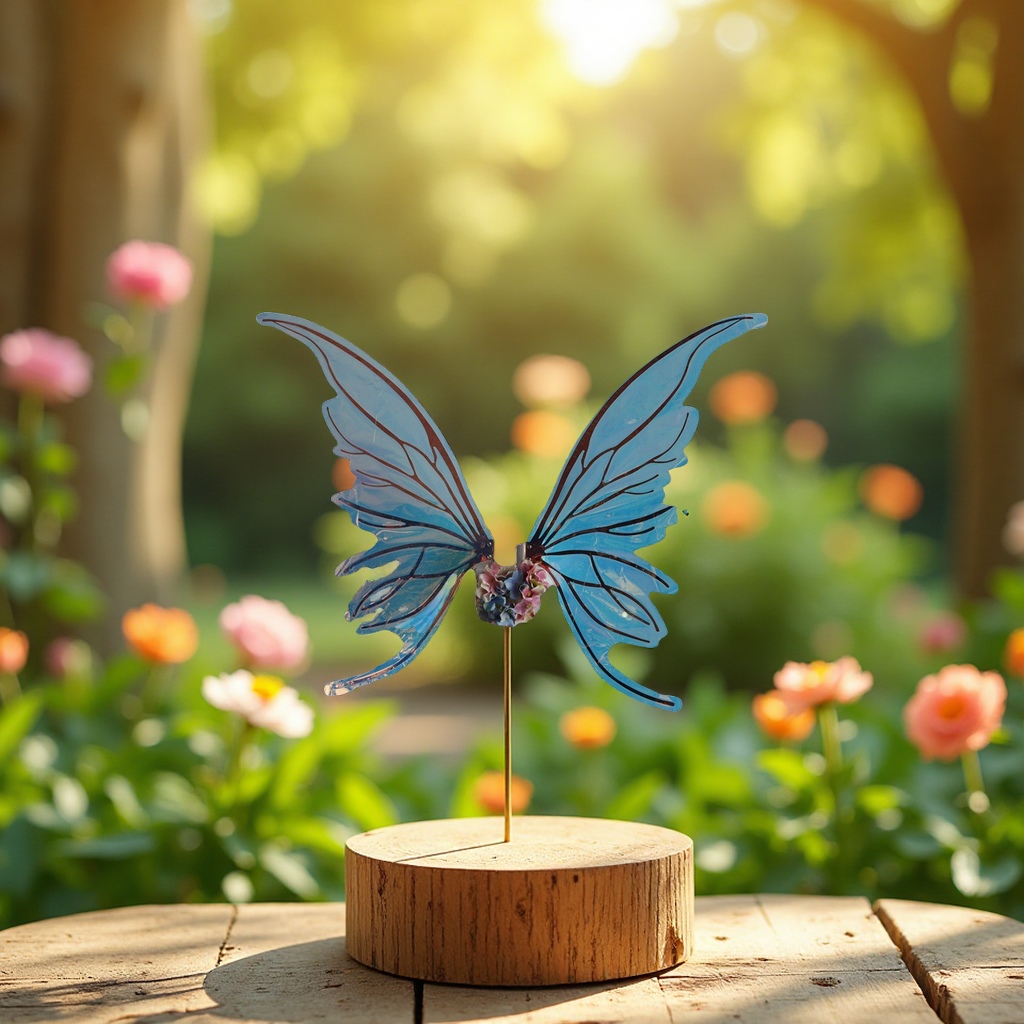 Alas de mariposa en movimiento niña simulación eléctrica insecto influenciador pequeño regalo de hadas artesanía al por mayor Item Picture