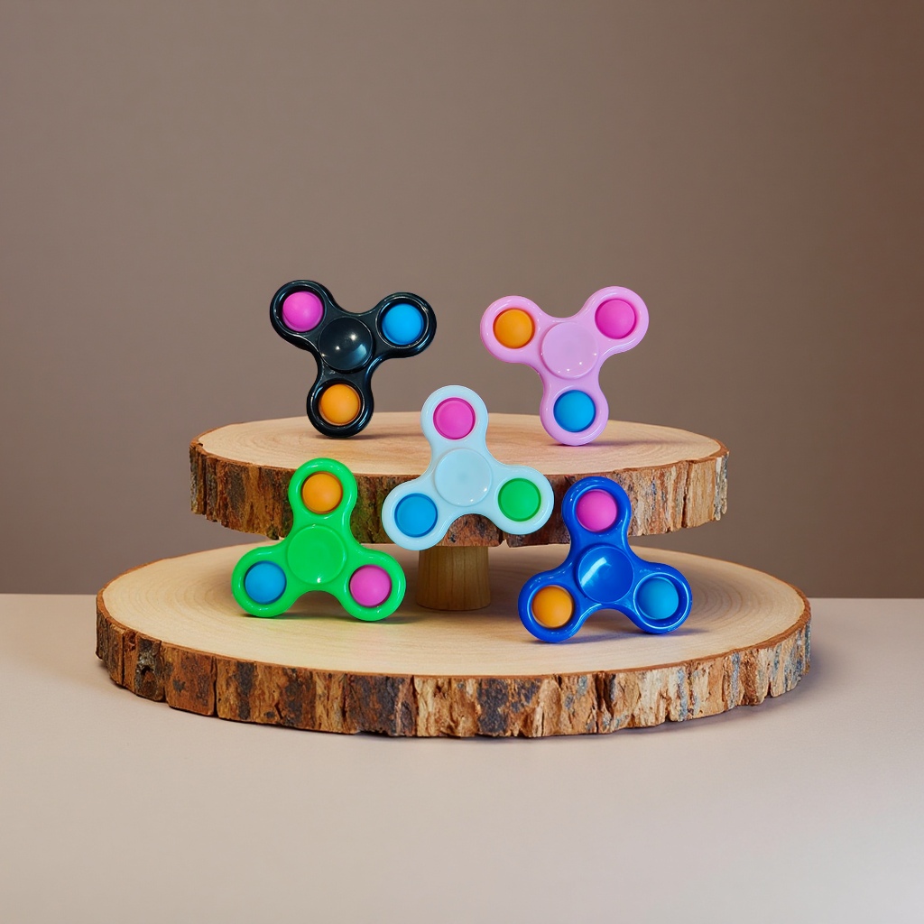 Wholesale three-leaf bubble fidget spinners, finger spinning toys, traditional sports and leisure entertainment