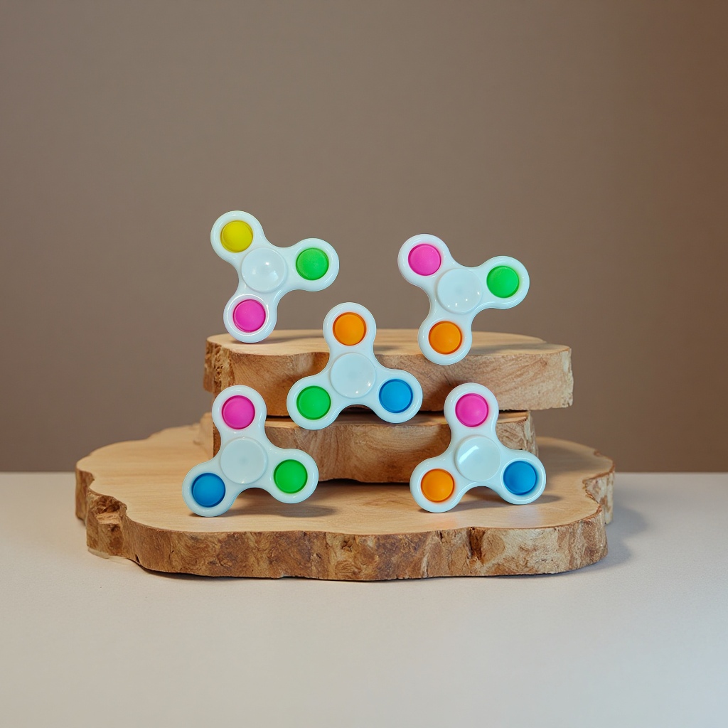 Wholesale three-leaf bubble fidget spinners, finger spinning toys, traditional sports and leisure entertainment details Picture