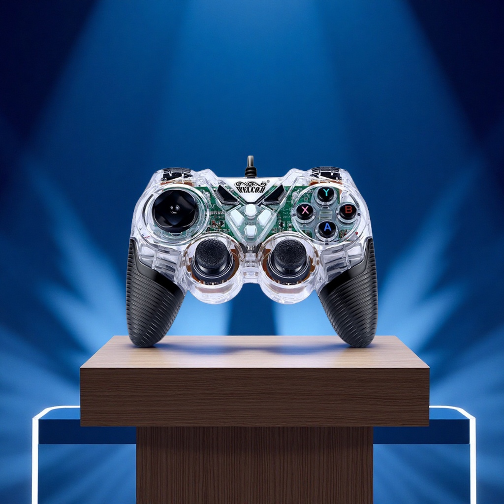 惠康8600安卓电视PC电脑Steam游戏手柄有线拳王街霸双人操作360USB数码配件