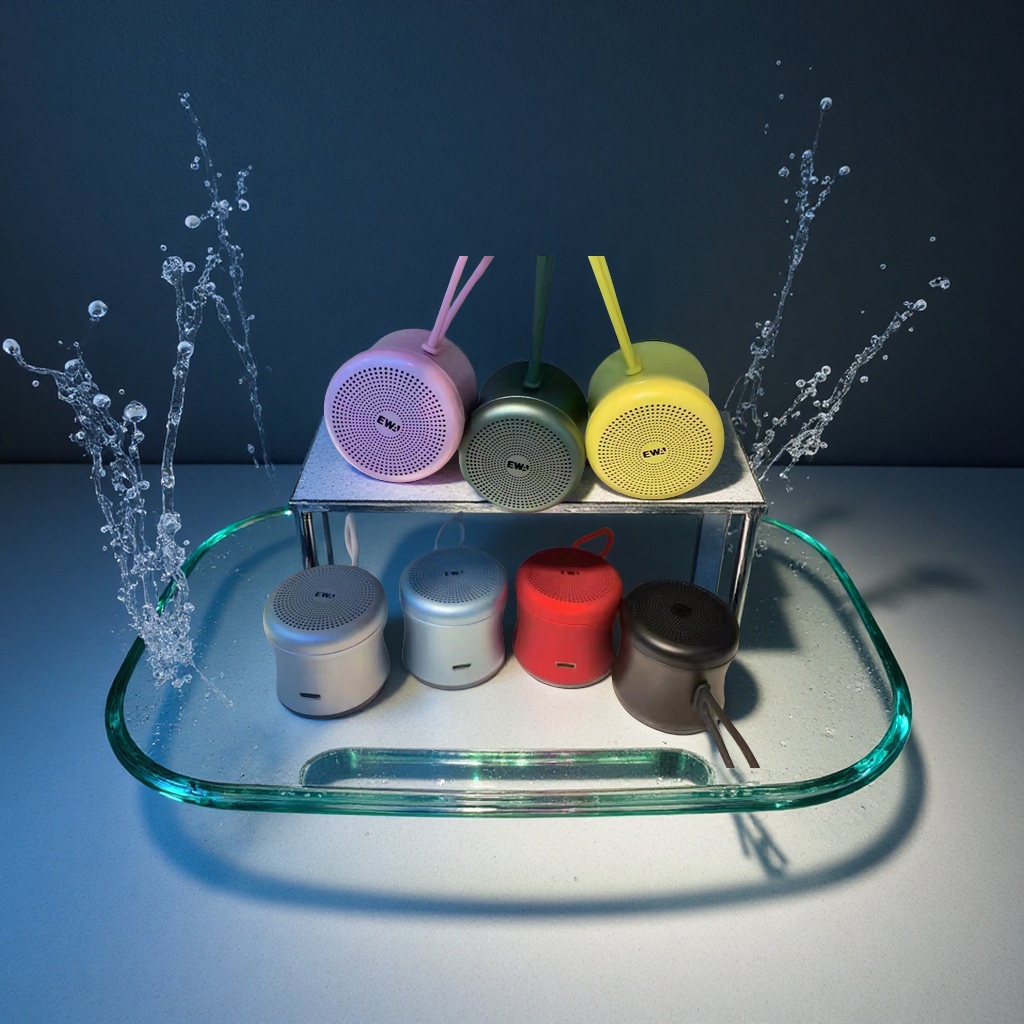 EWA Sound for Love A119 ultra-small Bluetooth speaker, IPX7 waterproof, metal body, portable outdoor home speaker, built-in lithium battery
