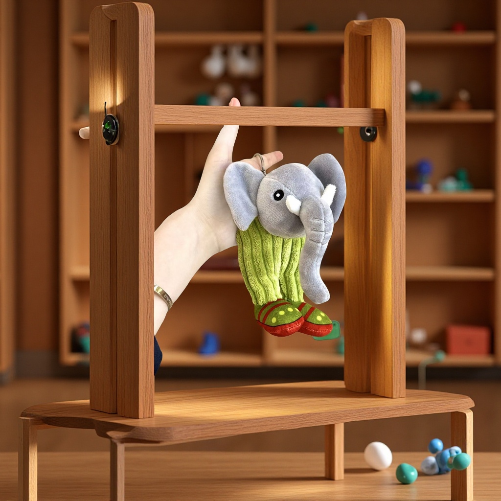 The new cross-border tungtungtunsahur mascot fabric doll lock and fun plush toy pendant from the American Shan Hai Jing parody Item Picture