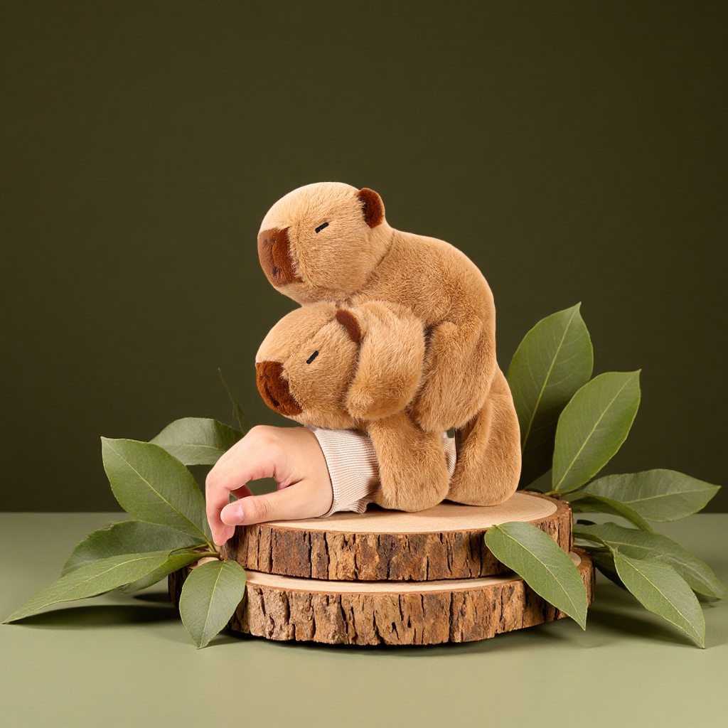 Factory direct sales of Capibara Capybara papybara ring plush toys, wristbands, girl wrist pendants, plush toys, children's gifts Application Scenario