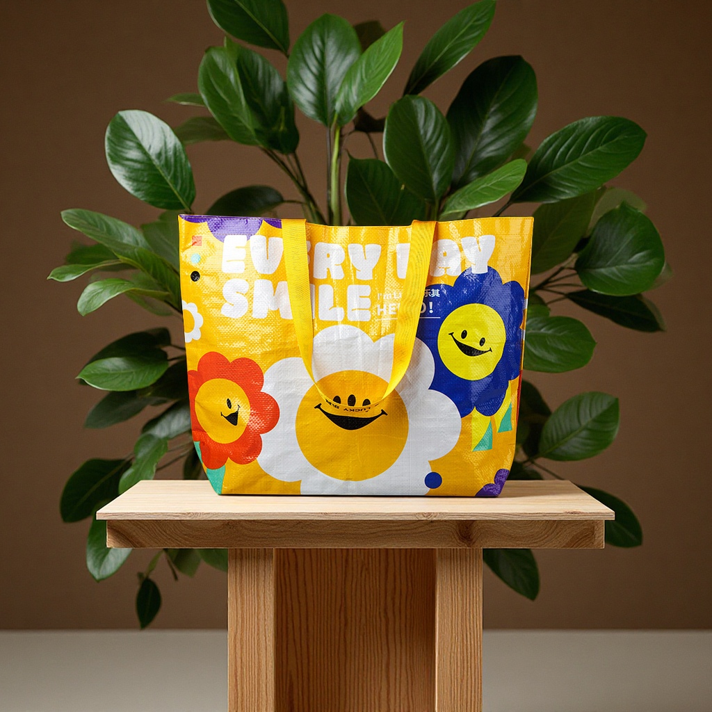 定制编织手提袋购物礼品袋覆膜彩印pp广告袋环保包装袋logo定做