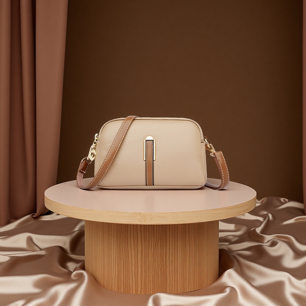 2025新款春夏韩版贝壳单肩零钱包女包质感洋气简约斜挎小包箱包皮具男士包袋