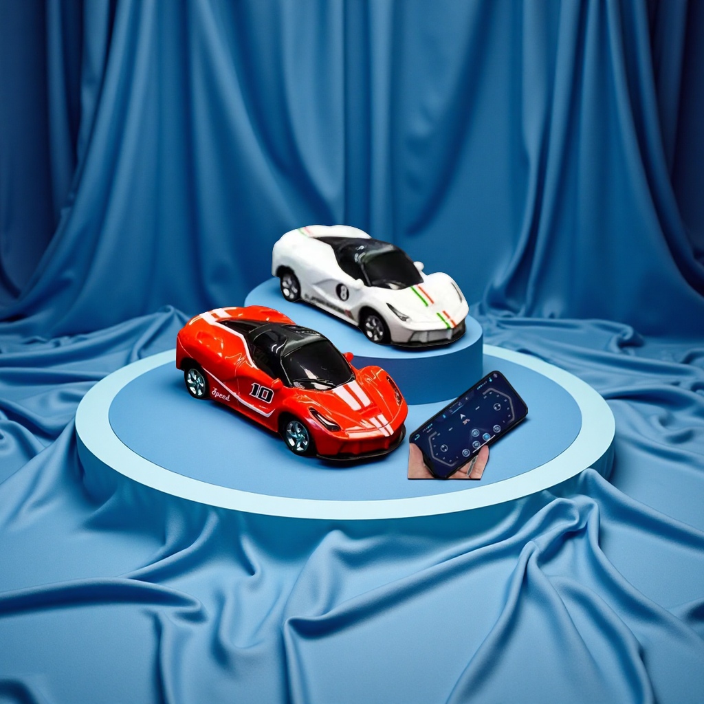 新品迷你合金蓝牙遥控488跑车M4赛车高速玩具男孩礼品 1比64比例电动遥控车