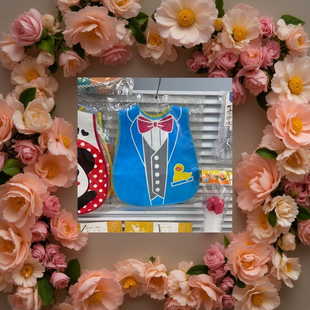 宝宝罩衣儿童防水防油宝宝防尘罩衣宝宝洗澡罩衣宝宝穿着罩衣幼儿罩衣柔软透气60cm产品图