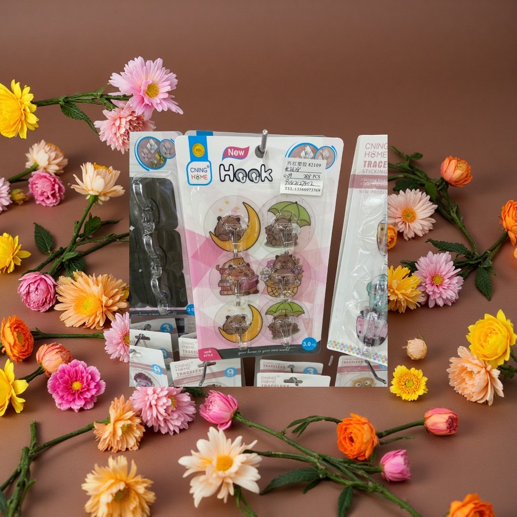 学生粘钩 多功能强力免钉墙壁挂钩 可重复粘贴粘贴免打孔家用收纳装饰贴钩细节图