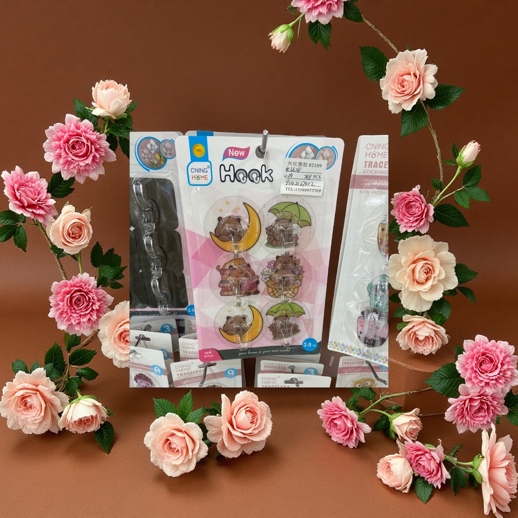 学生粘钩 多功能强力免钉墙壁挂钩 可重复粘贴粘贴免打孔家用收纳装饰贴钩