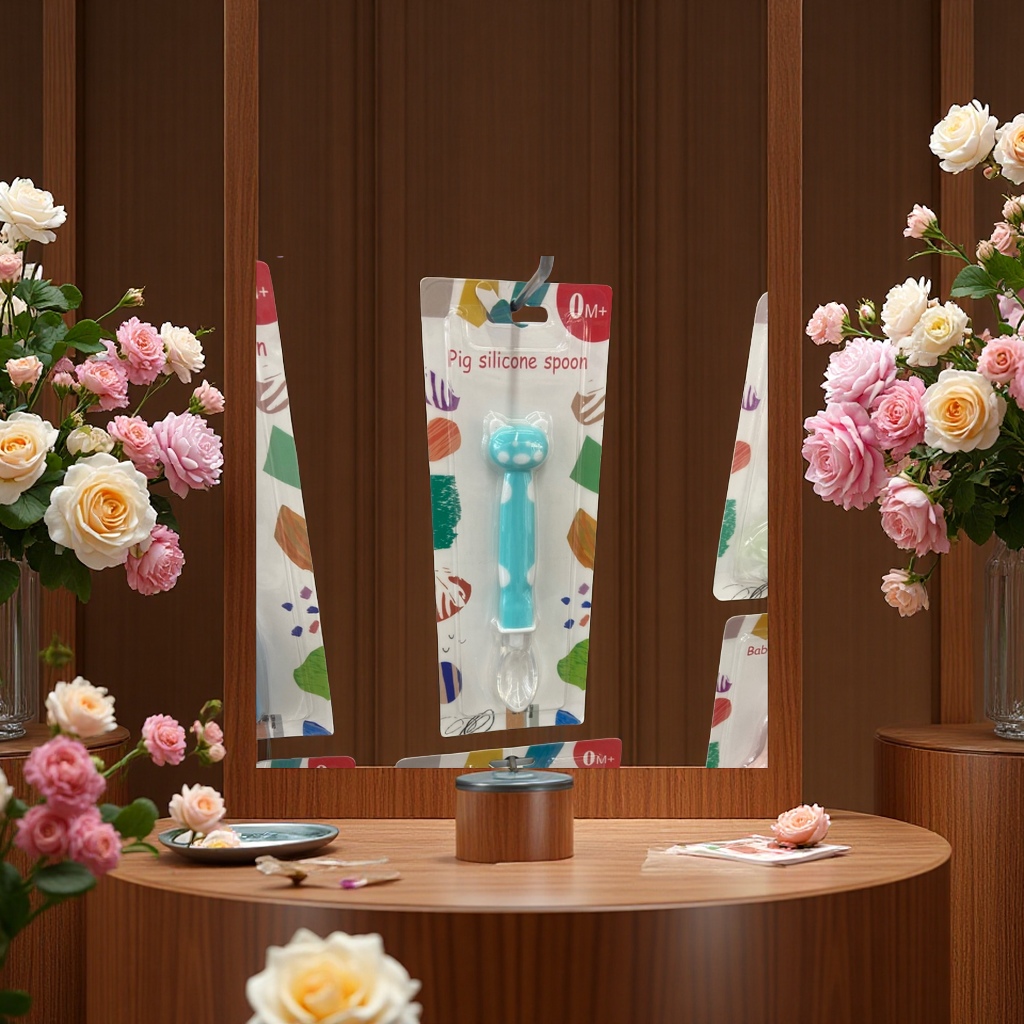 婴儿勺宝宝辅食喂养勺儿童防滑防漏婴幼儿训练勺婴儿用品产品图