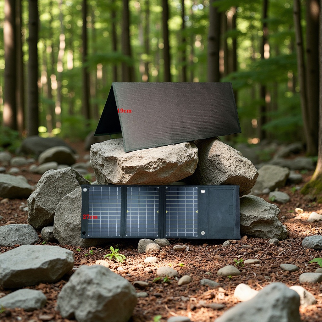 New 21W monocrystalline solar folding portable outdoor power charging board, outdoor emergency electrical and electronic solar cell module Item Picture