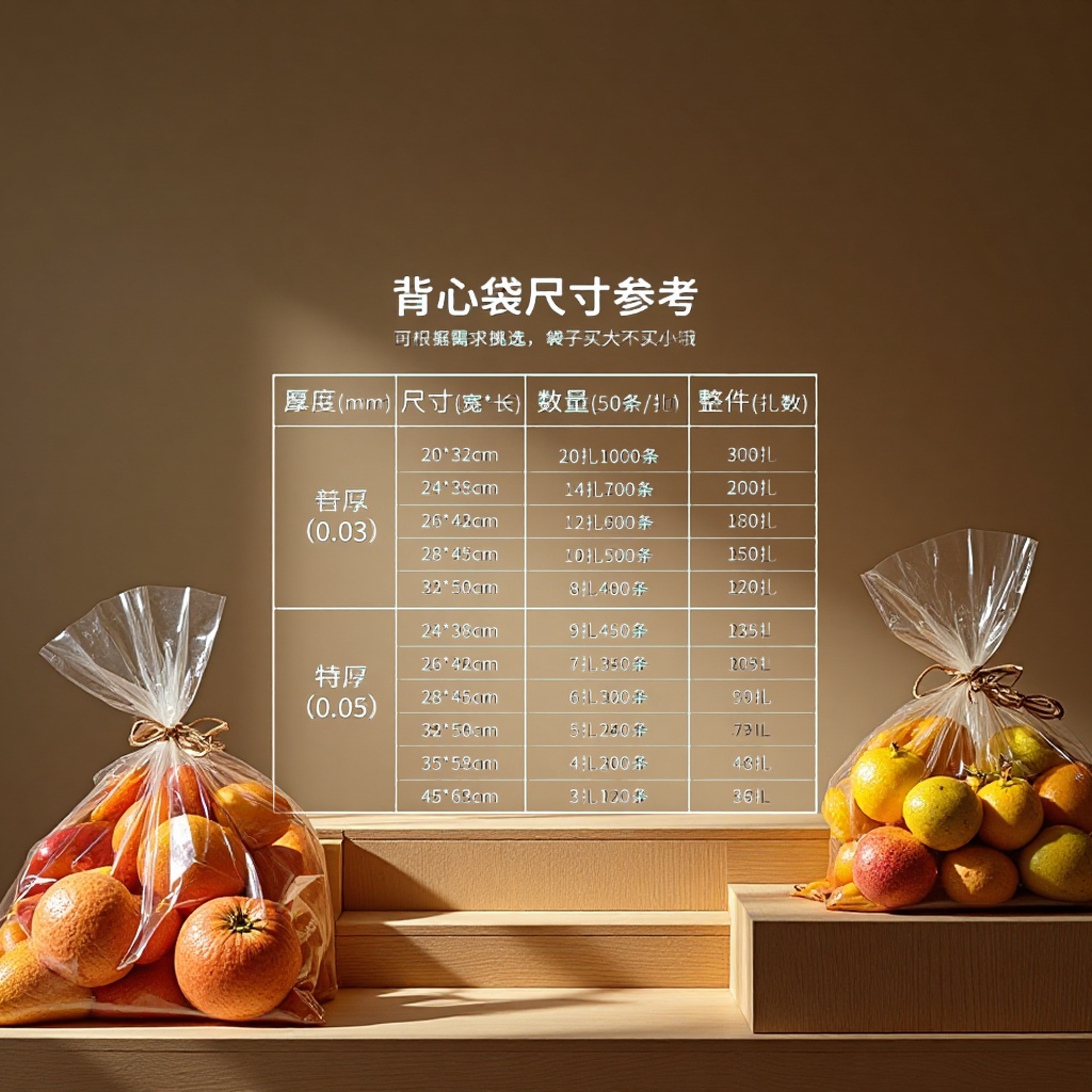 Customized transparent plastic bags, shopping takeout packaging bags, hand-held fruit packaging bags, log-printed convenience bags, plastic vest bags Specification image