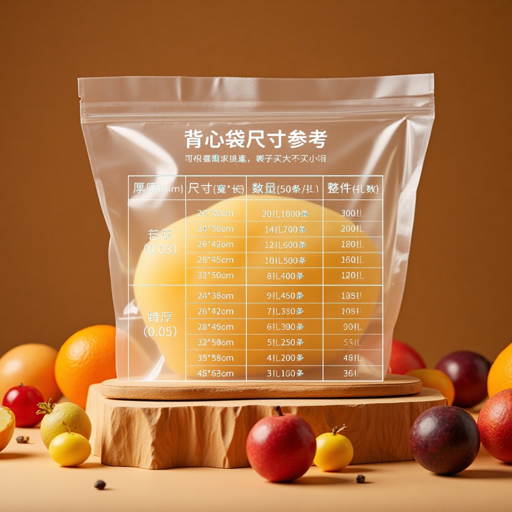 Customized transparent plastic bags, shopping takeout packaging bags, fruit hand-held packaging bags, log-printed convenience bags, plastic vest bags Specification image