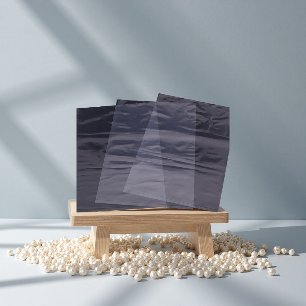High-pressure transparent PE flat bag moisture-proof inner film printed logo thickened and enlarged plastic packaging bag, other plastic films details Picture