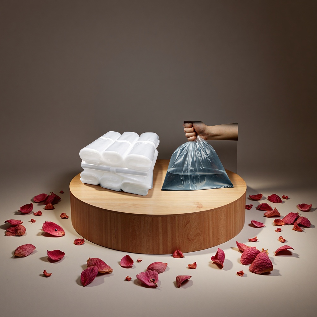 透明PE平口袋高压加厚防潮塑料包装袋内膜印刷logo食品包装袋