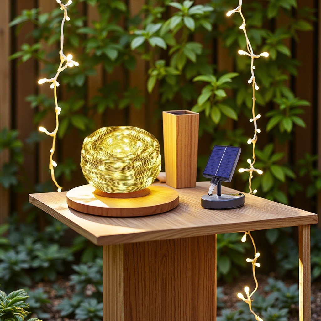 Solar LED light strings, outdoor courtyard leather line lights, Christmas tree atmosphere colored lights, starry sky decorative lights, lighting fixtures