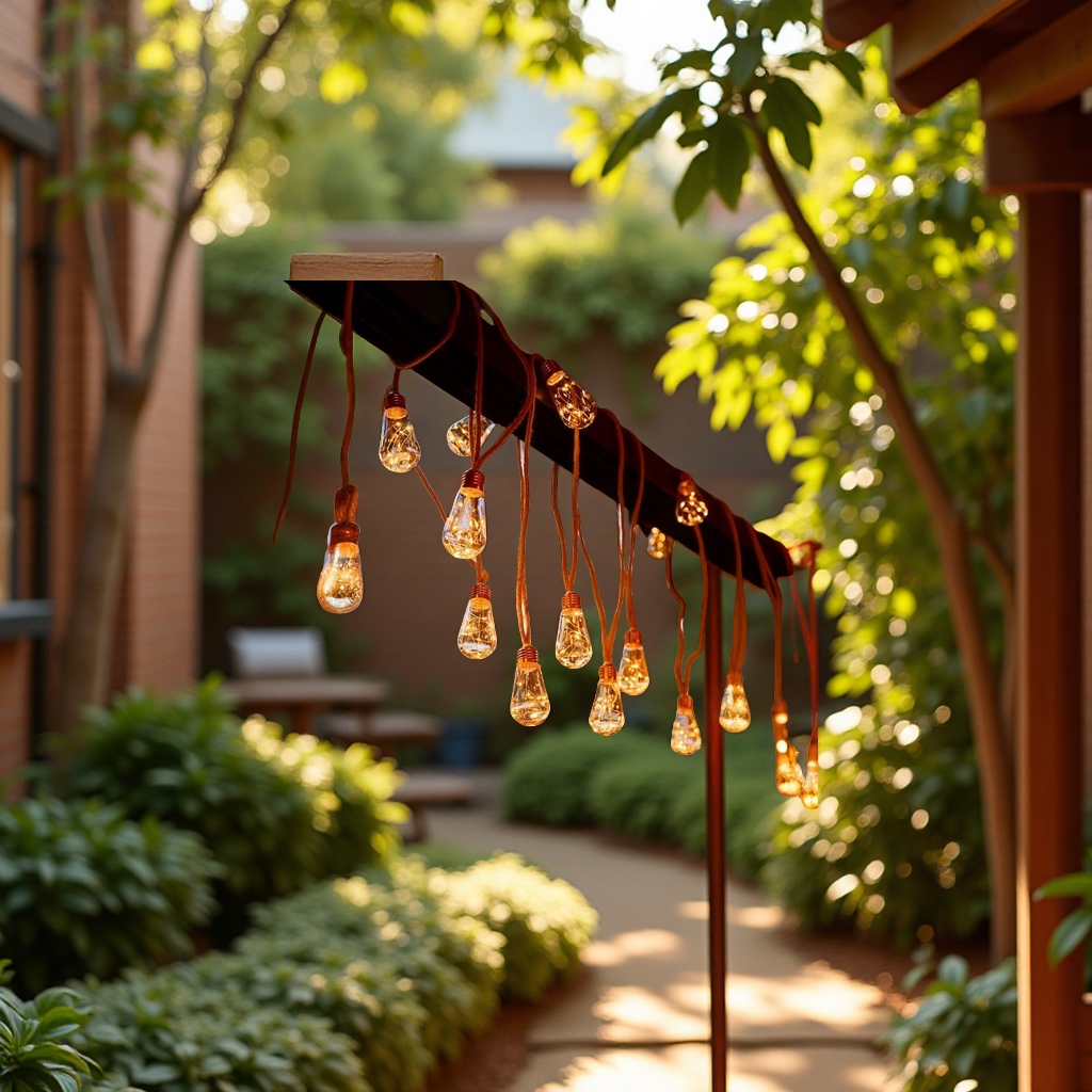 Outdoor solar hemp rope string lights, waterproof camping, Christmas decoration, copper wire light strings, courtyard light balls, lighting fixtures, LED indoor light strings details Picture