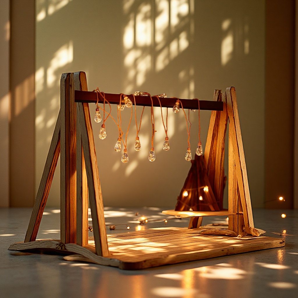 Outdoor solar hemp rope string lights, waterproof camping, Christmas decoration, copper wire light strings, courtyard light balls, lighting fixtures, LED indoor light strings Application Scenario