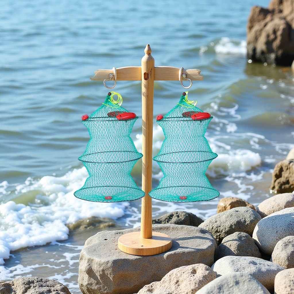 三浮球海钓鱼护装鱼网兜便携船钓台钓矶钓护鱼兜可漂浮折叠运动户外垂钓用品
