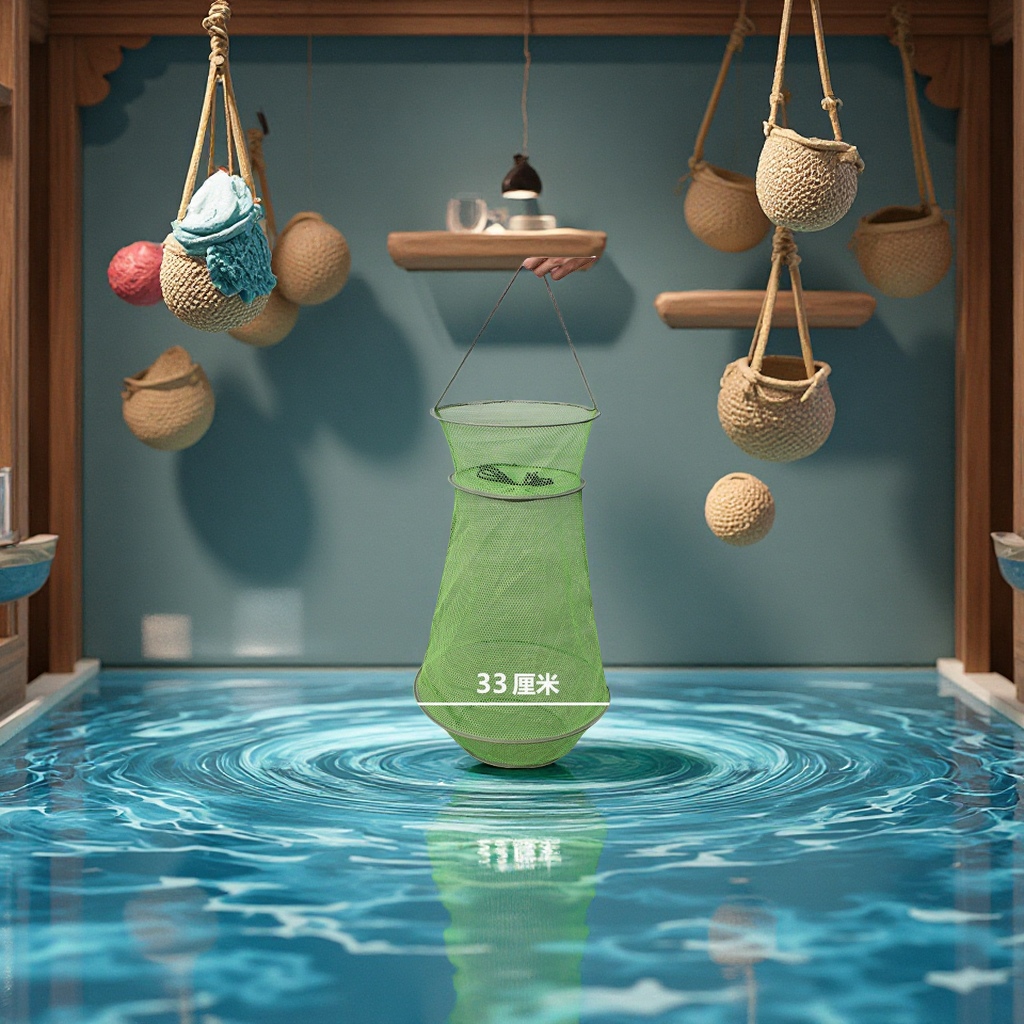 水族世界批发小鱼篓尼龙涂胶便携防挂鱼袋加厚速干渔护装宠物园艺鱼捞配件详情图3