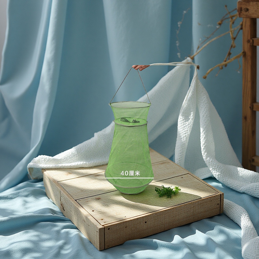 水族世界批发小鱼篓尼龙涂胶便携防挂鱼袋加厚速干渔护装宠物园艺鱼捞配件详情图4