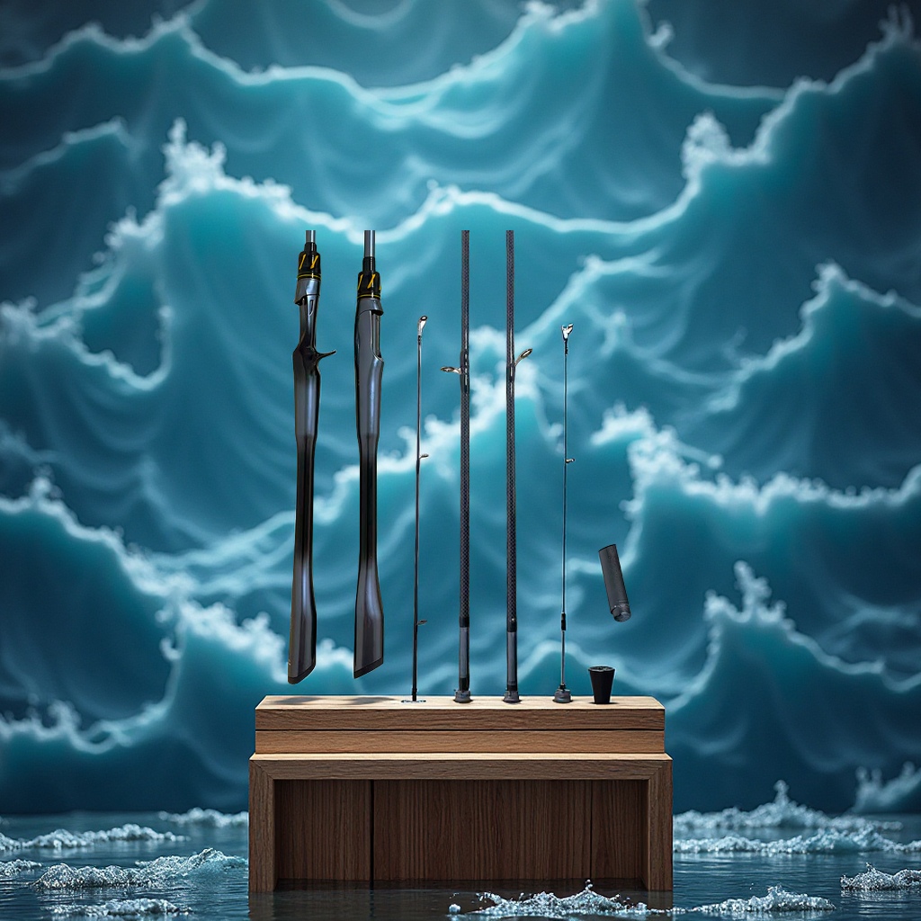 专业M调碳素路亚竿直柄枪柄防爆竿稍一体式握把钓鱼竿运动户外垂钓用品