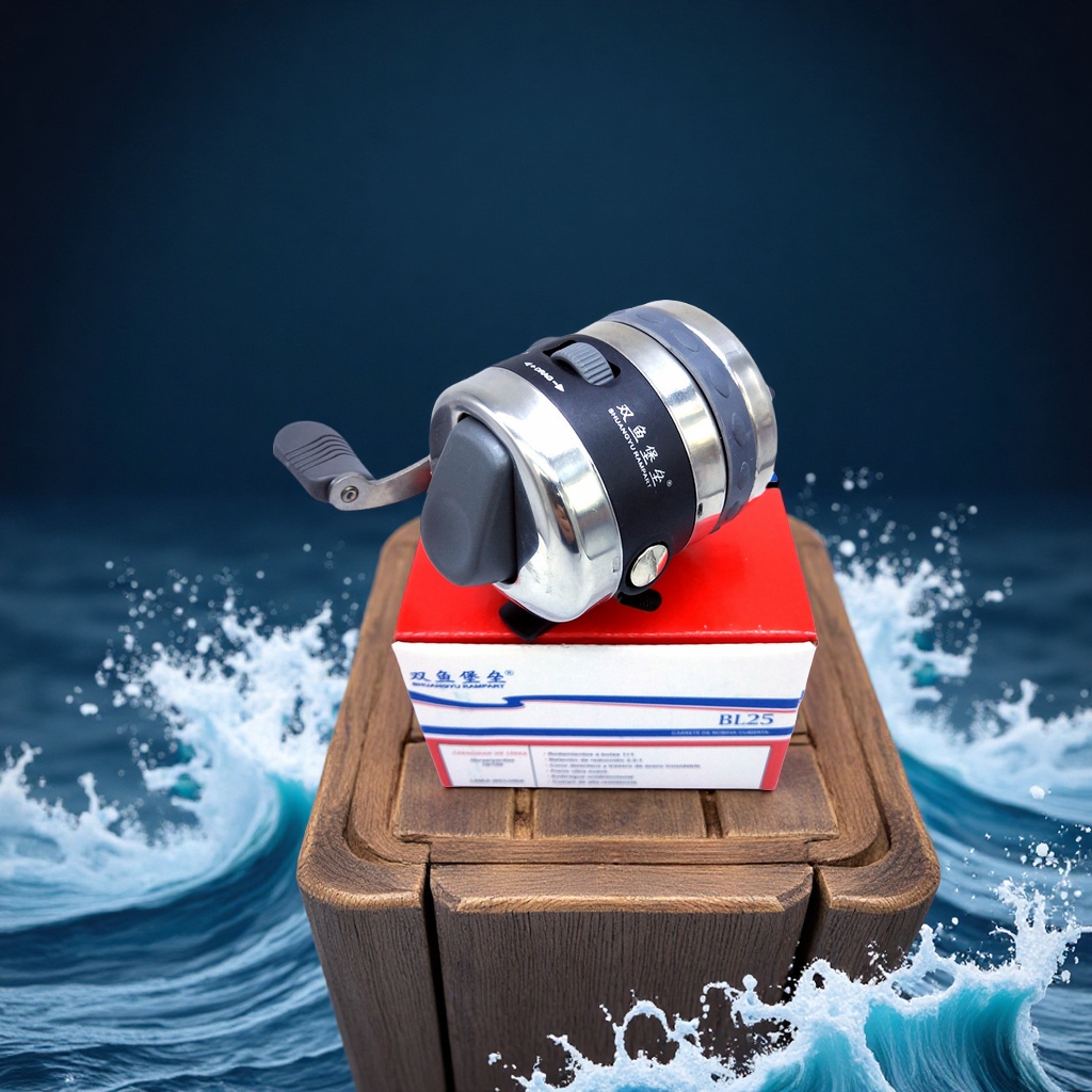 双鱼堡垒BL25不锈钢鱼轮左右手互换球形封闭双摇臂垂钓渔线轮运动户外