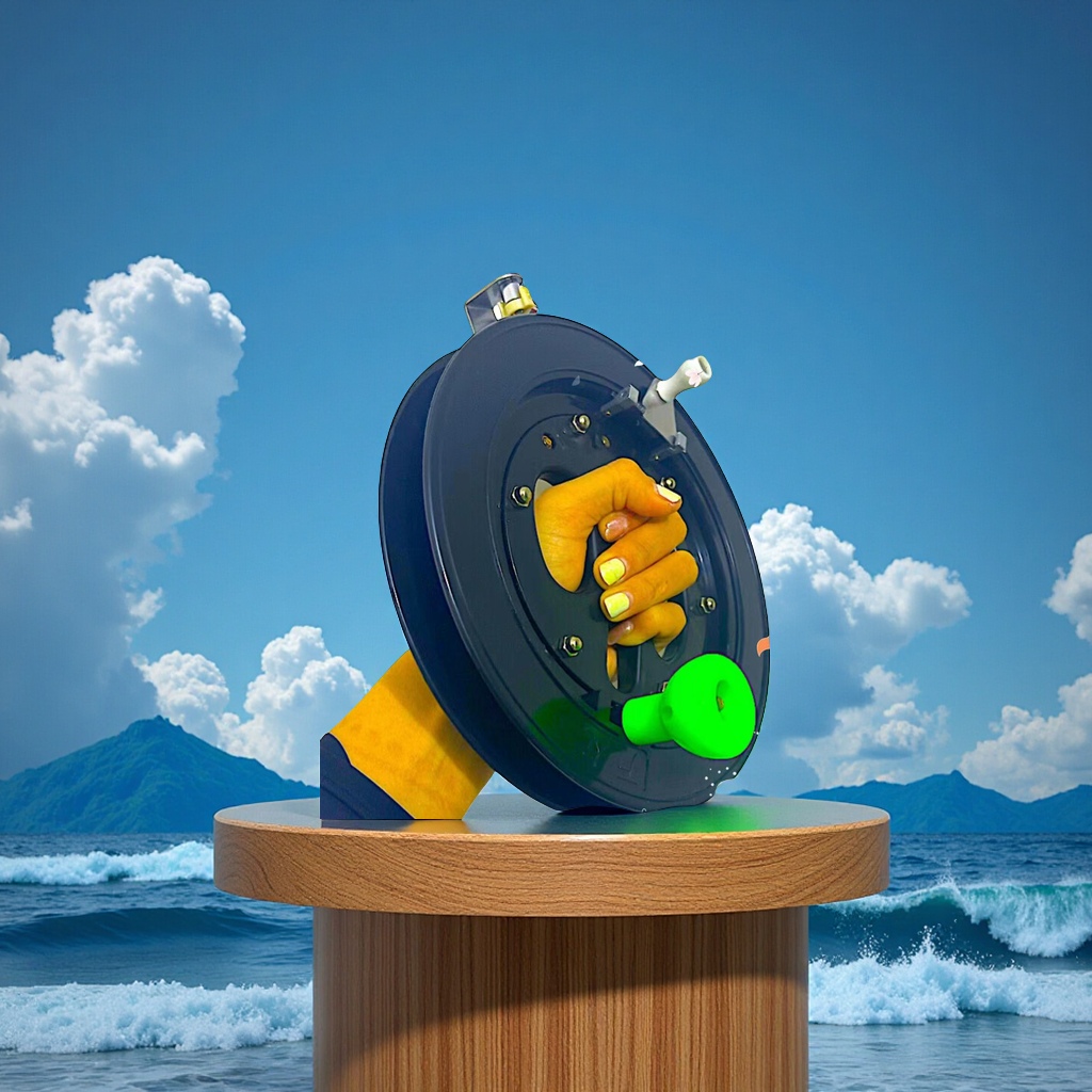 ABS barco pesca wheel mano grip kite wheel sea line wheel mano enredador de línea artículos de pesca pesca de línea wheel deportes al aire libre Specification image