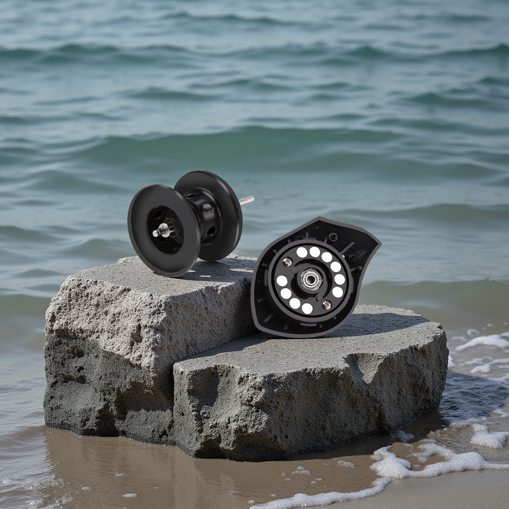 Cross-border foreign trade all-metal water drop wheel, long-range anti-explosion line bridge, raft fishing wheel, ultra-light object, lure fish wheel, fishing wheel, sports outdoor fishing products Specification image