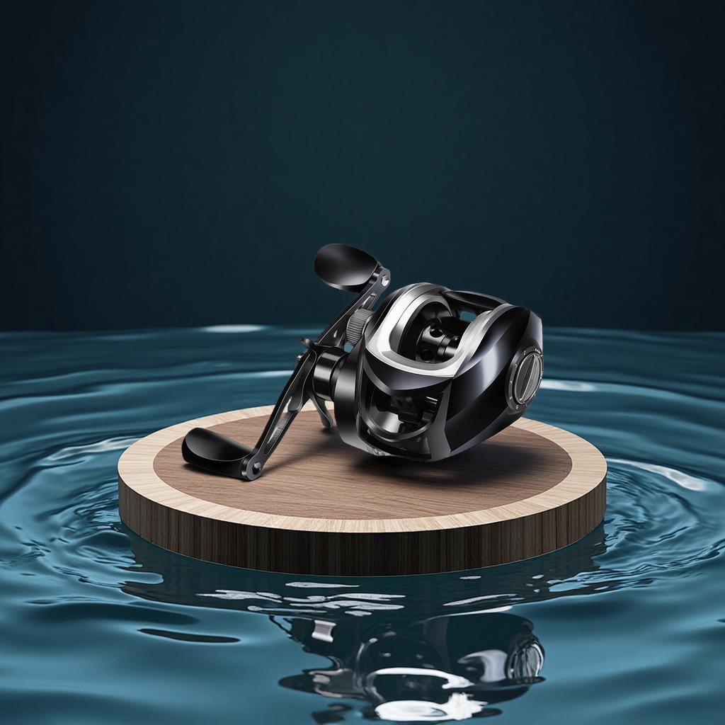 Cross-border foreign trade all-metal water drop wheel, long-range anti-explosion line bridge, raft fishing wheel, ultra-light object, lure fish wheel, fishing wheel, sports outdoor fishing products Item Picture