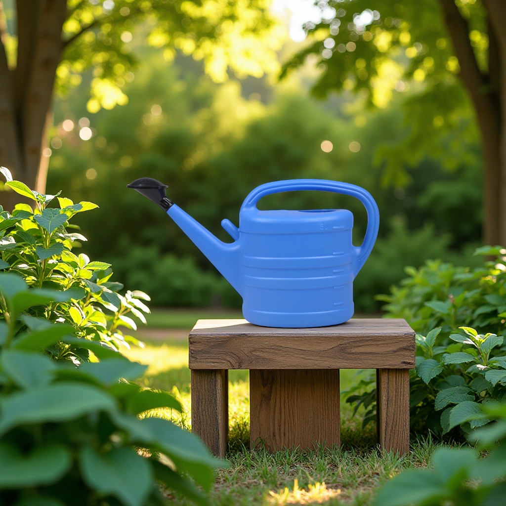 厂家5L园艺喷壶塑料洒水壶园林浇花工具菜地喷壶大容量便携式喷壶塑料包装