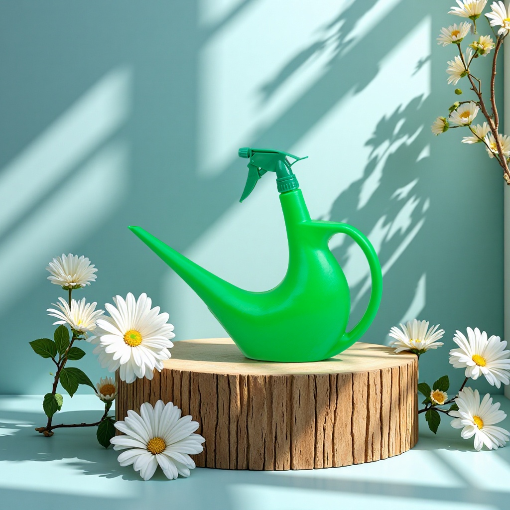 园艺小型浇花喷壶1.2L家用气压式喷水洒水两用园林灌溉工具